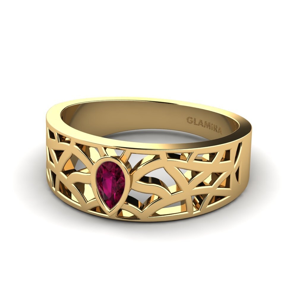 Granate Rhodolite Anillo de compromiso Jessie