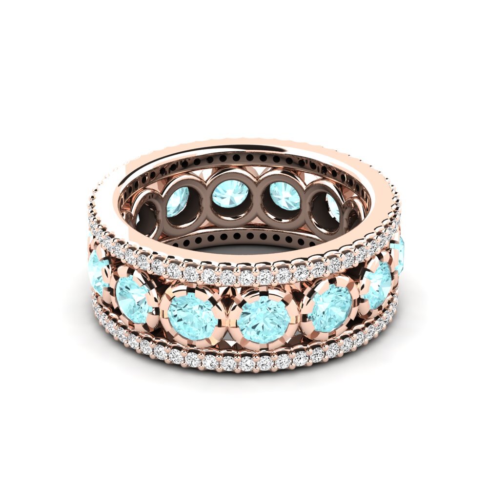 Aquamarin Ringe Kisha