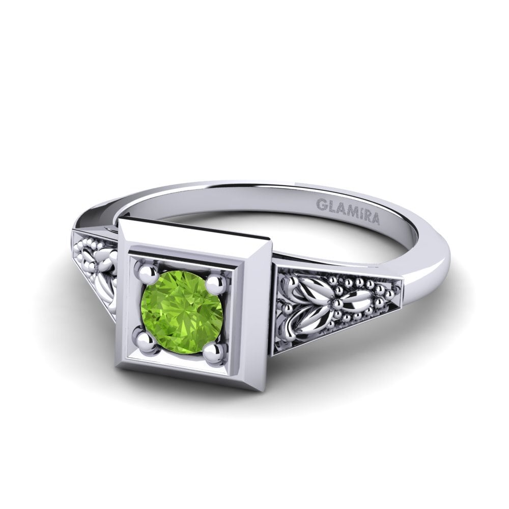 Peridot Engagement Ring Lynelle