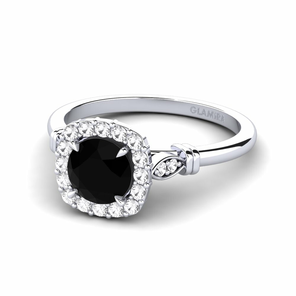 Black Sapphire Engagement Ring Magdalen