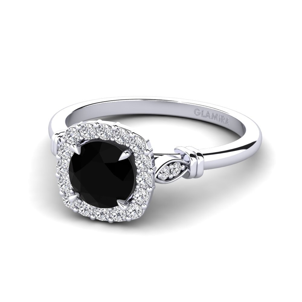 Black Diamond Engagement Ring Magdalen
