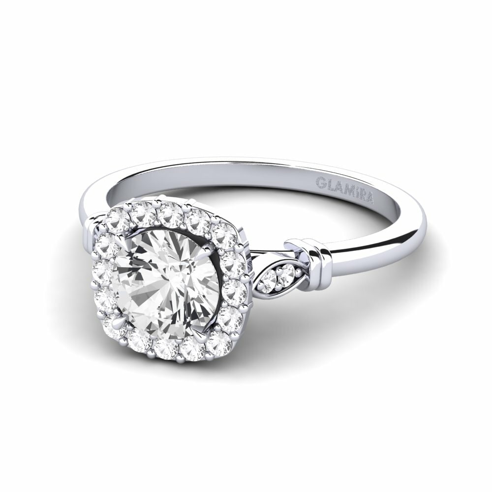 White sapphire Engagement Ring Magdalen