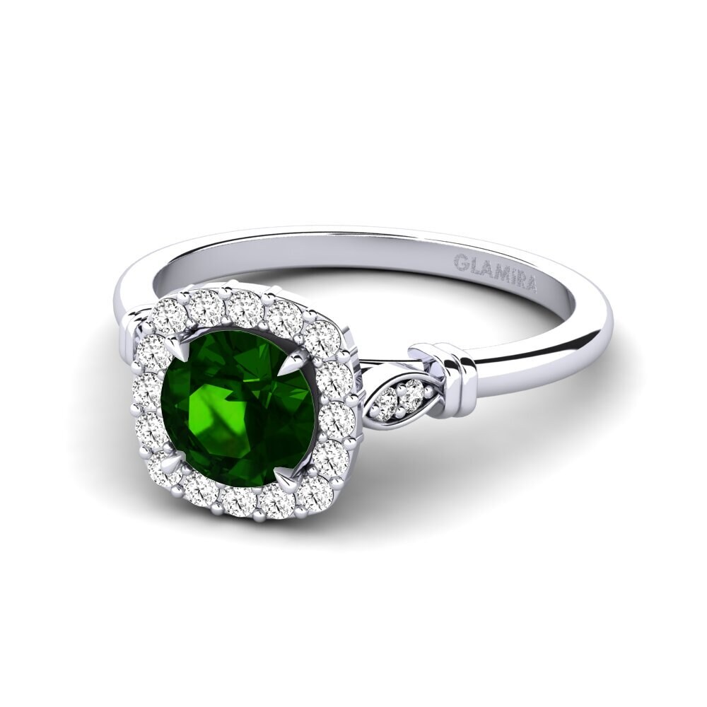 Green Tourmaline Engagement Ring Magdalen