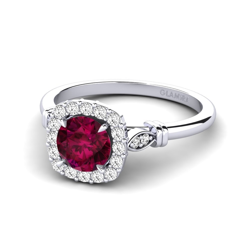 Rhodolite Garnet Engagement Ring Magdalen