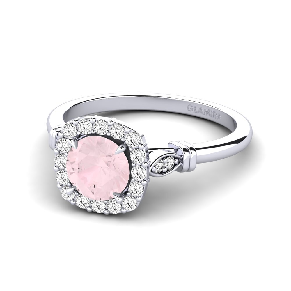 Rose Quartz Engagement Ring Magdalen