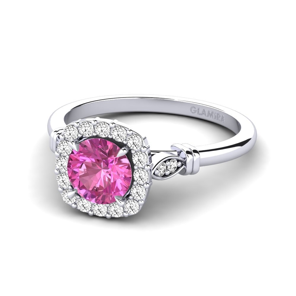 Pink Topaz Engagement Ring Magdalen