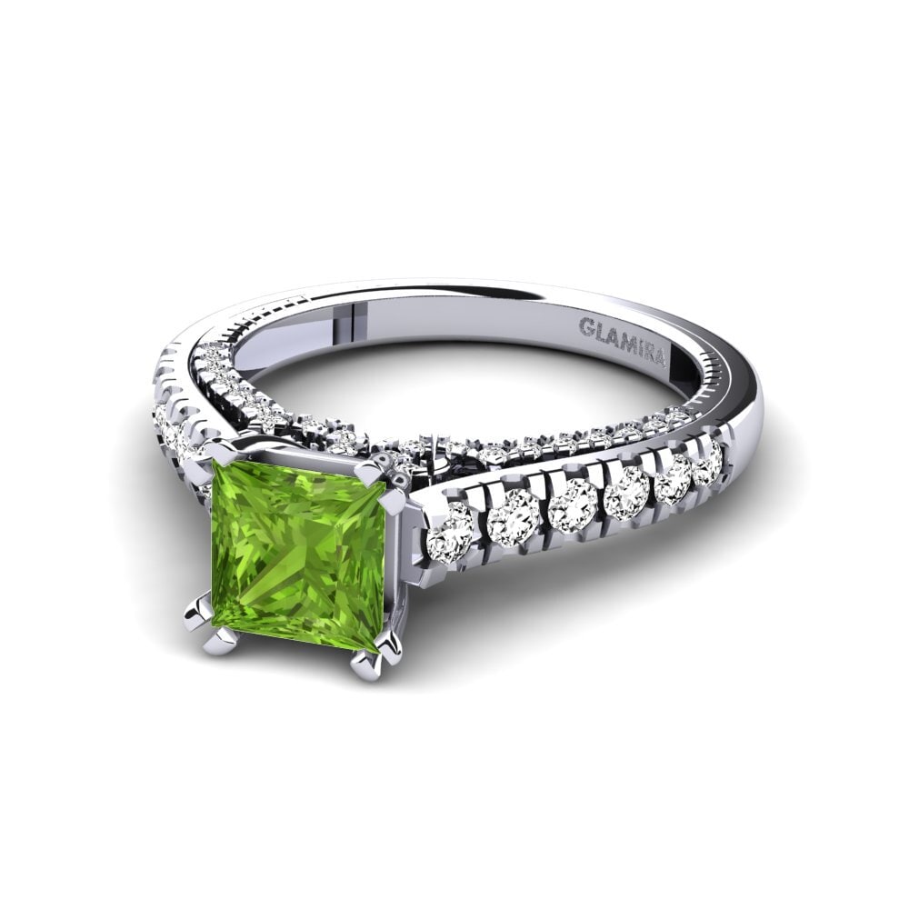 Peridot Engagement Ring Merlene