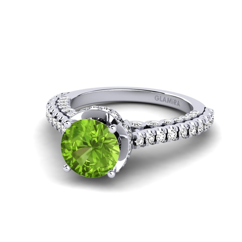 Peridot Engagement Ring Michell