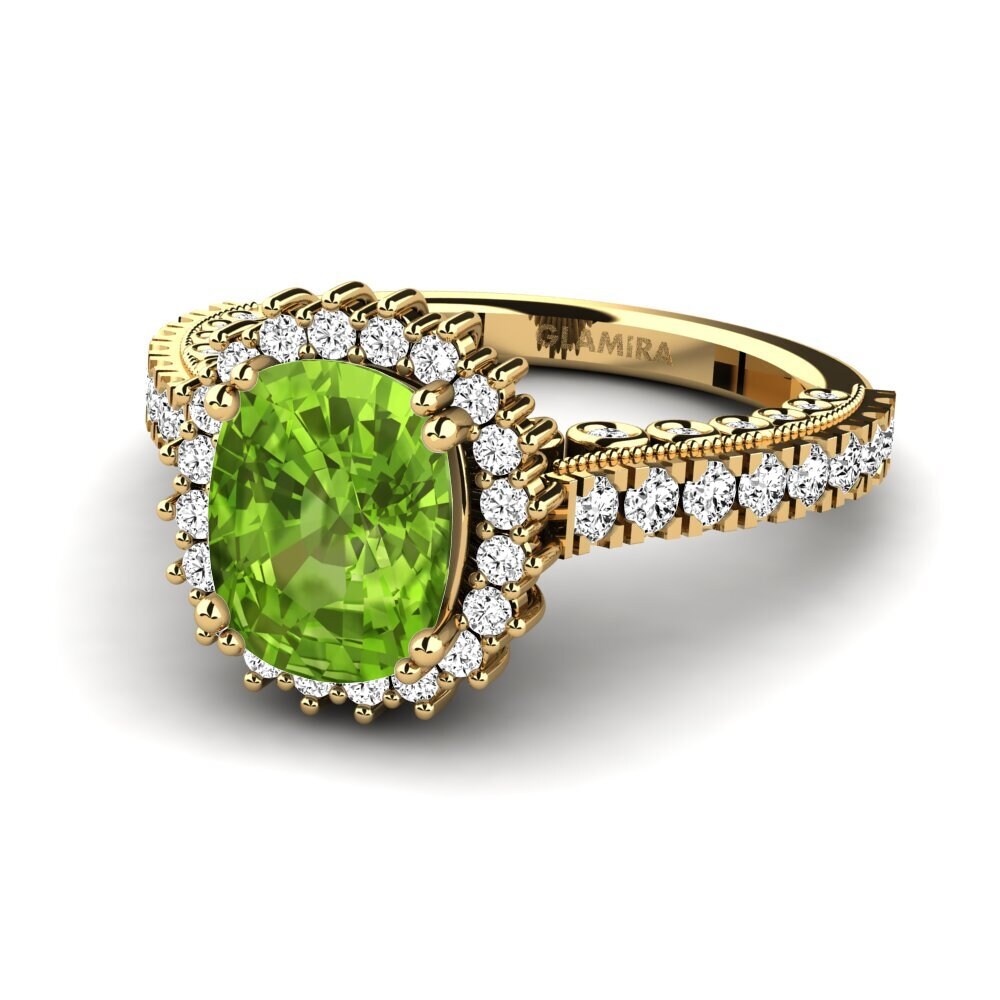 Peridot Engagement Ring Nanci