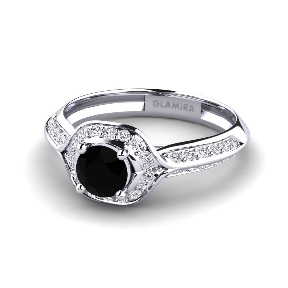 Black Diamond Engagement Ring Nga