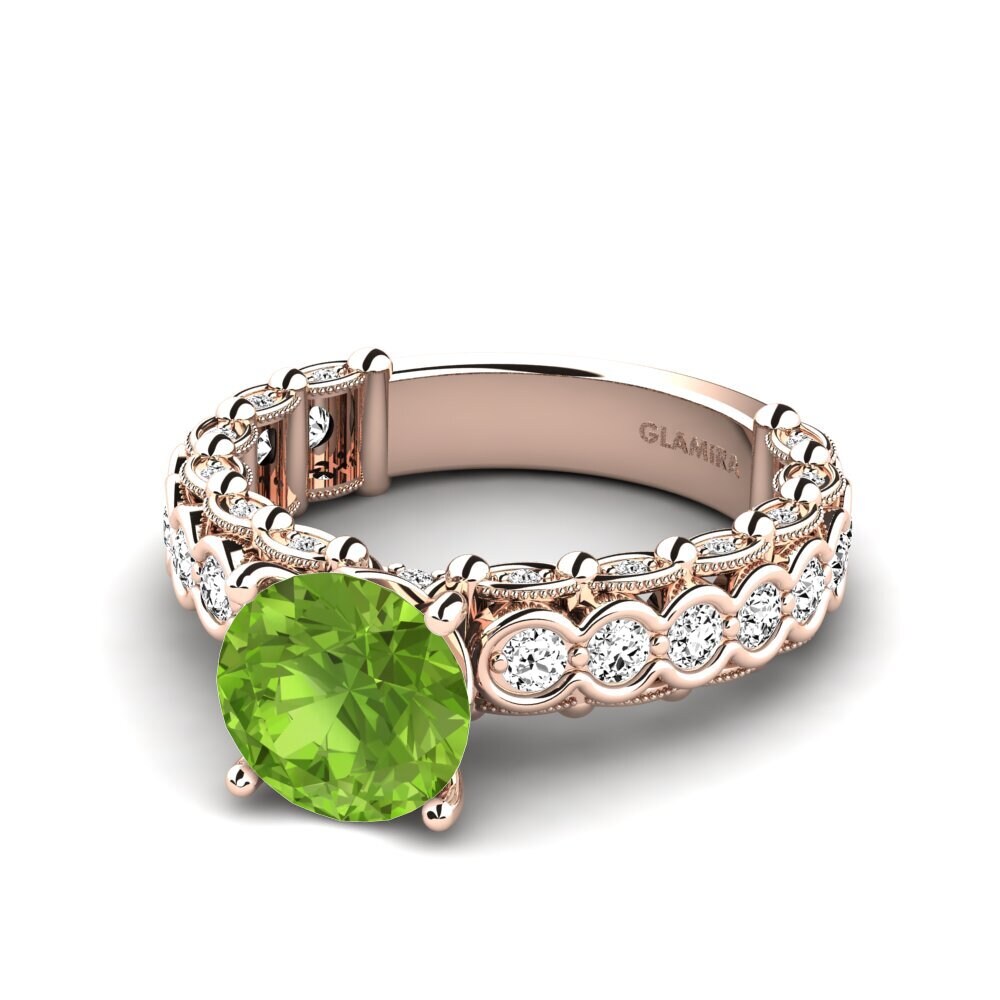 Peridot Engagement Ring Tien