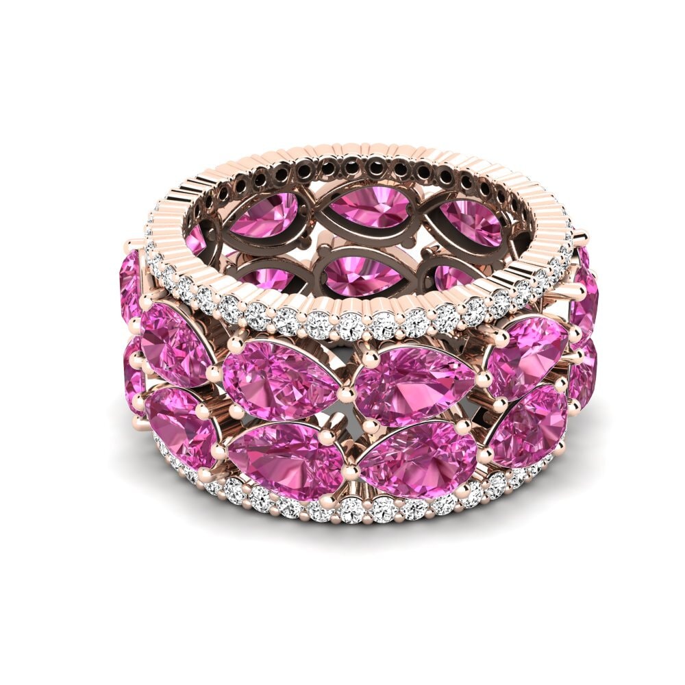 Topacio Rosa Anillo Yajaira