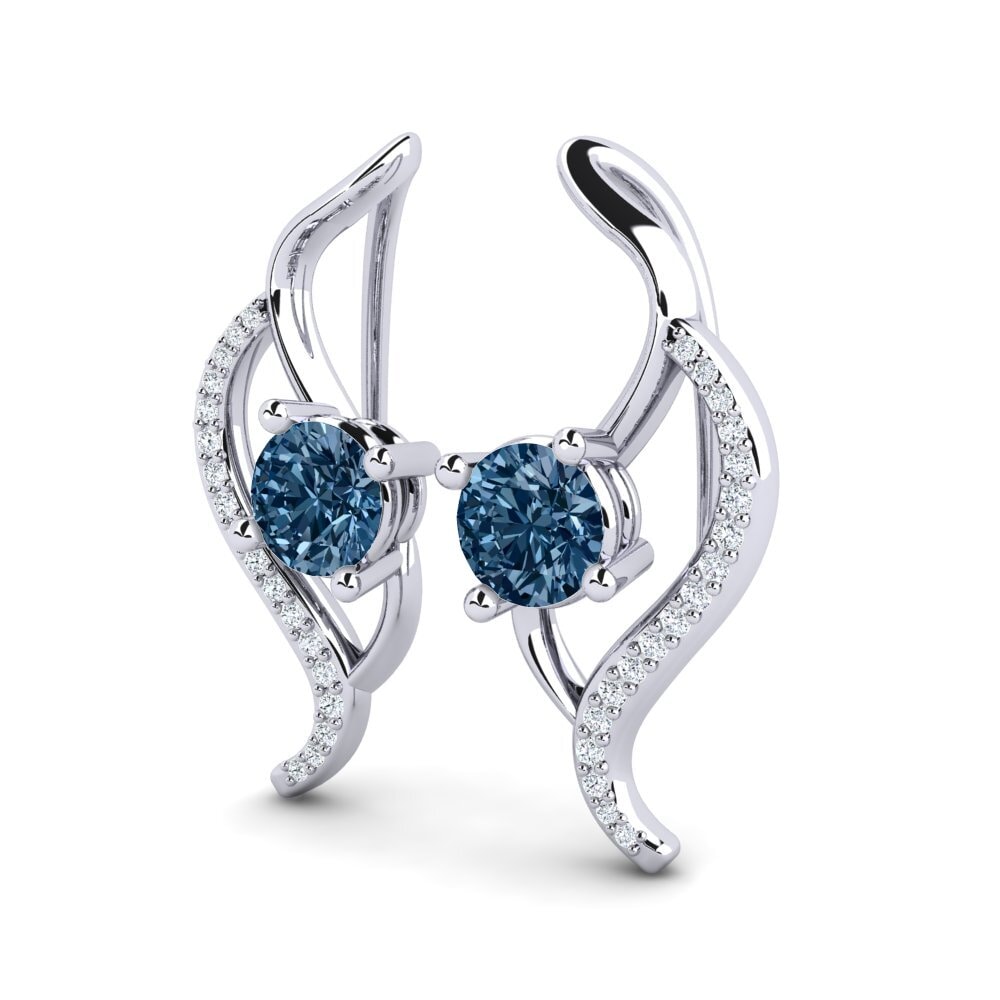 Diamante Azul Pendiente de mujer Uraza