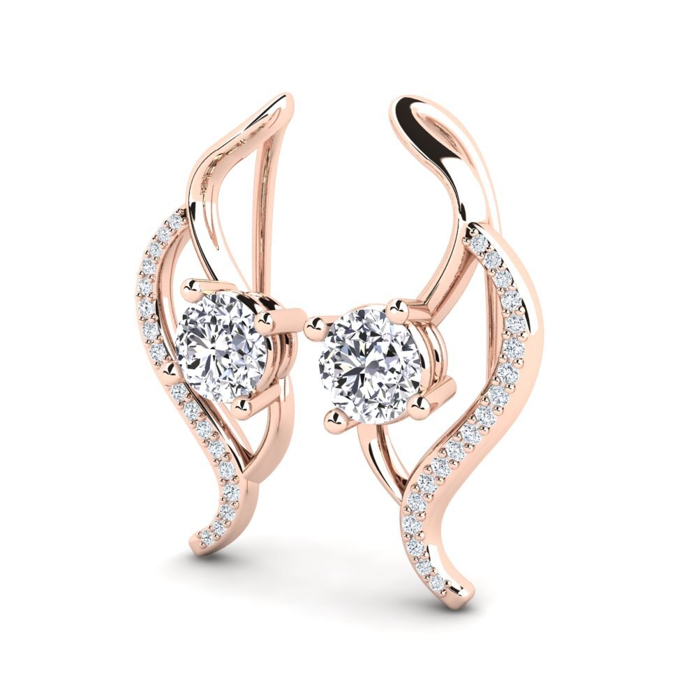 18ct Rose Gold Women's Earring Uraza
