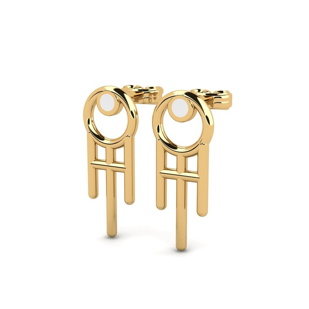9k Oro Amarillo Pendientes Urbanisme