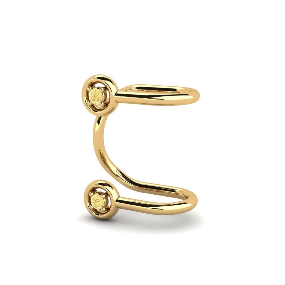 9ct Yellow Gold Yellow Diamond Women's Earring Urbaniste