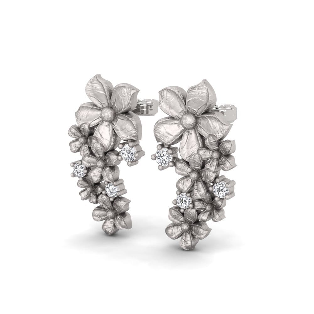 White Silver Women's Earring Urchm