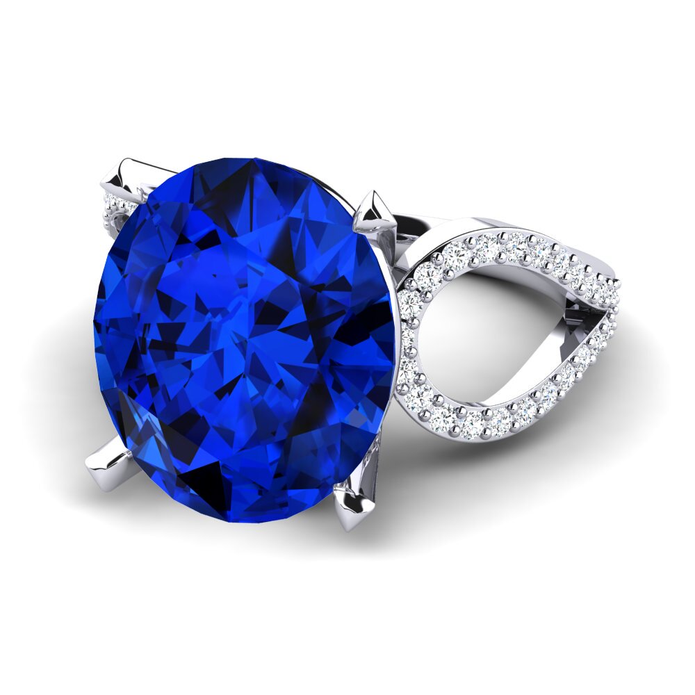 Saphir (im Labor gezüchtet) Ring Urilla