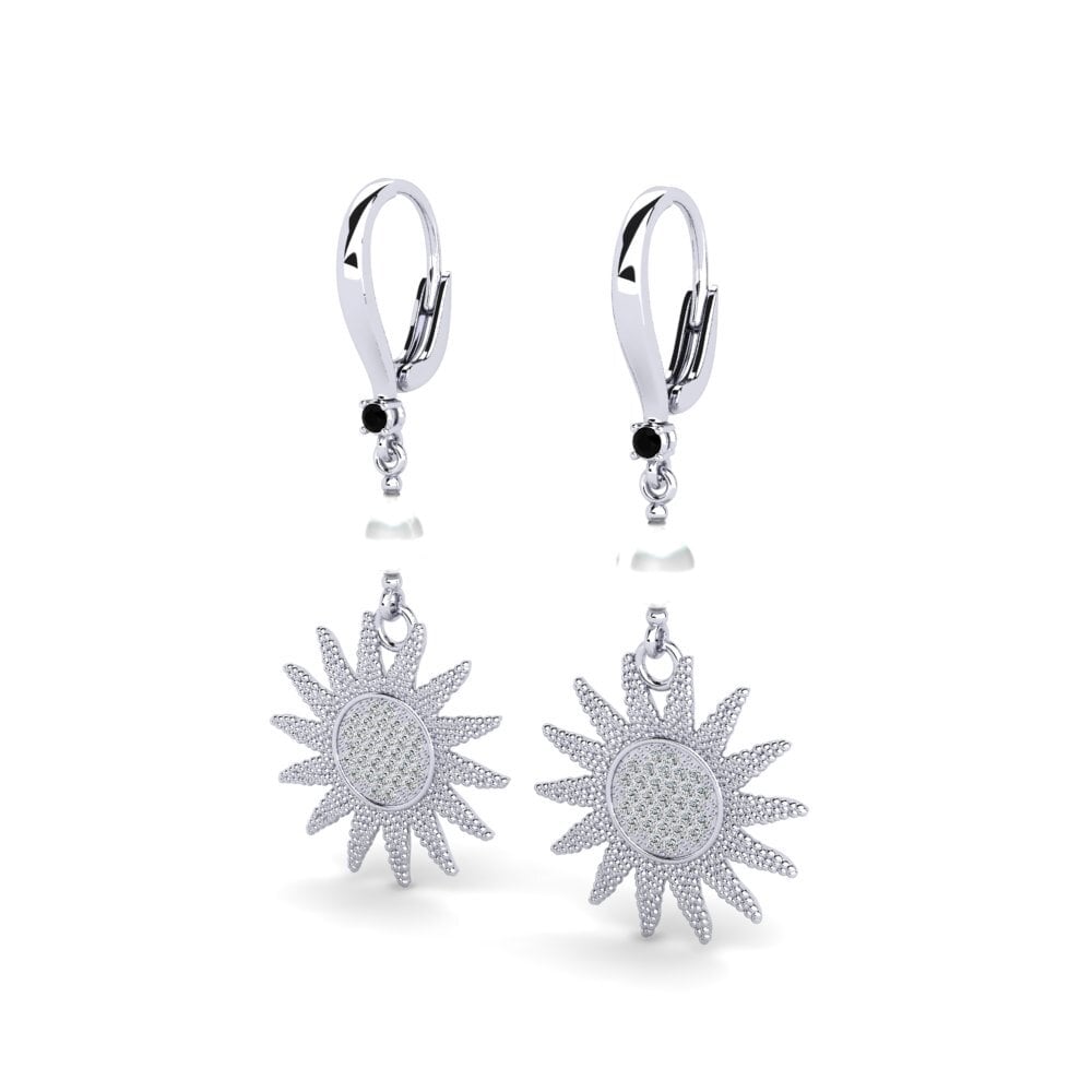 Diamante Negro Pendiente de mujer Utilite
