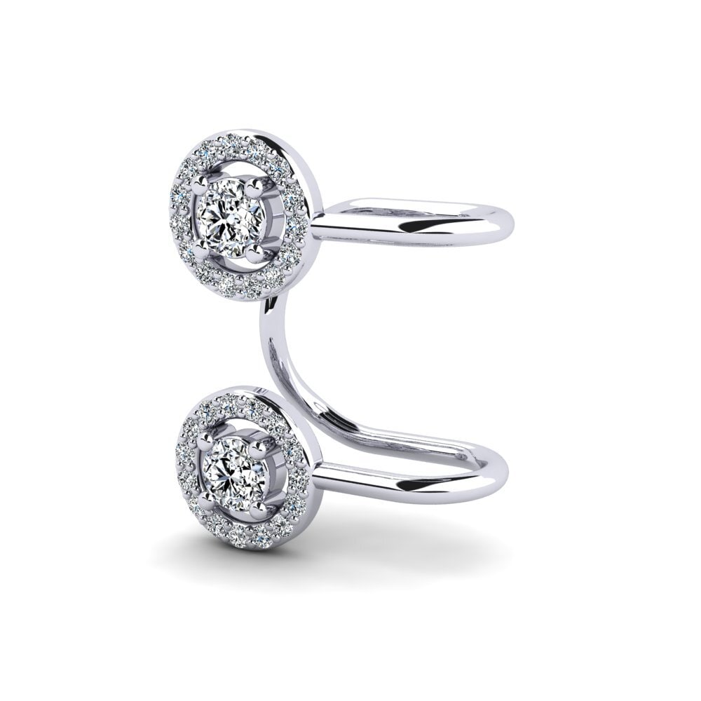 14K White Gold Earring Utopique