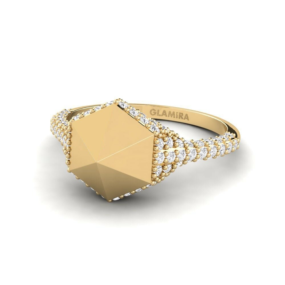Saphir Blanc Bague Uwepo