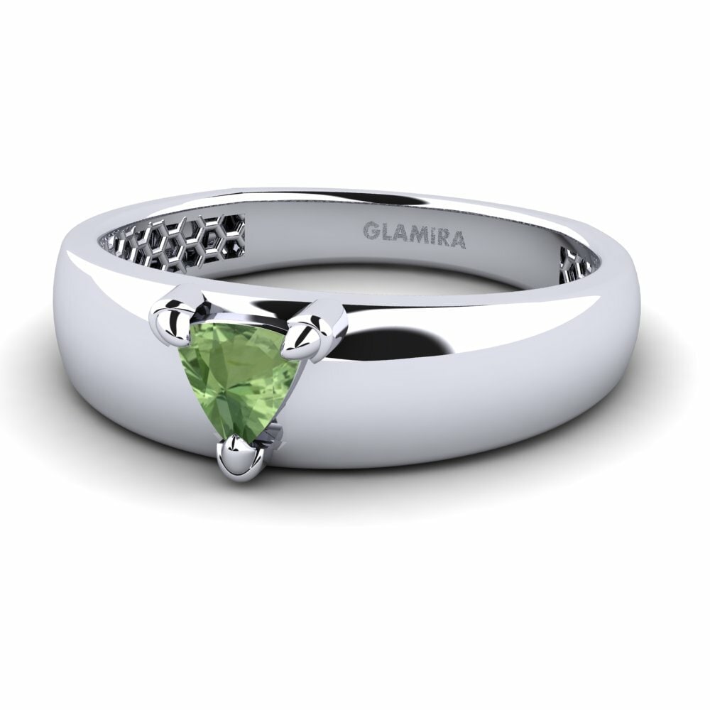 Green Sapphire Men's Ring Vacanza