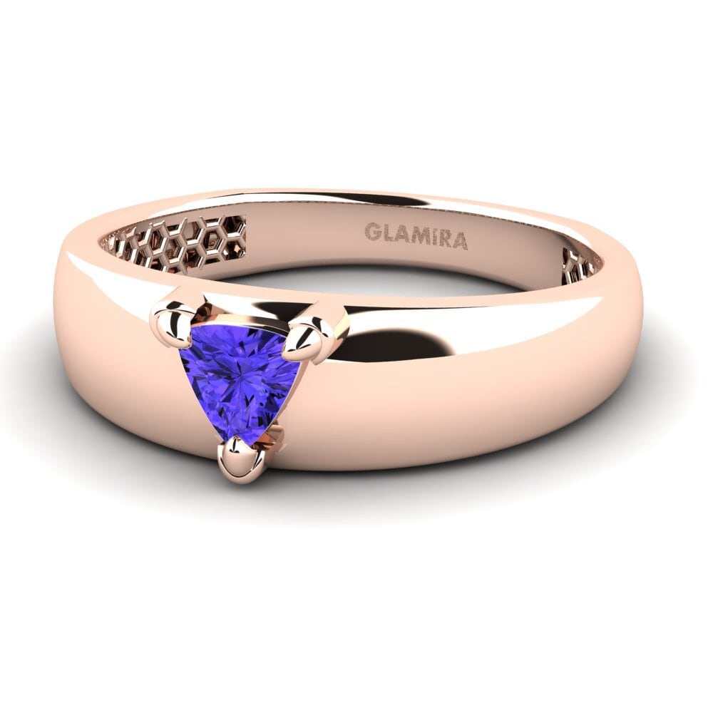 Oro Rosso 375 Tanzanite Anello da uomo Vacanza