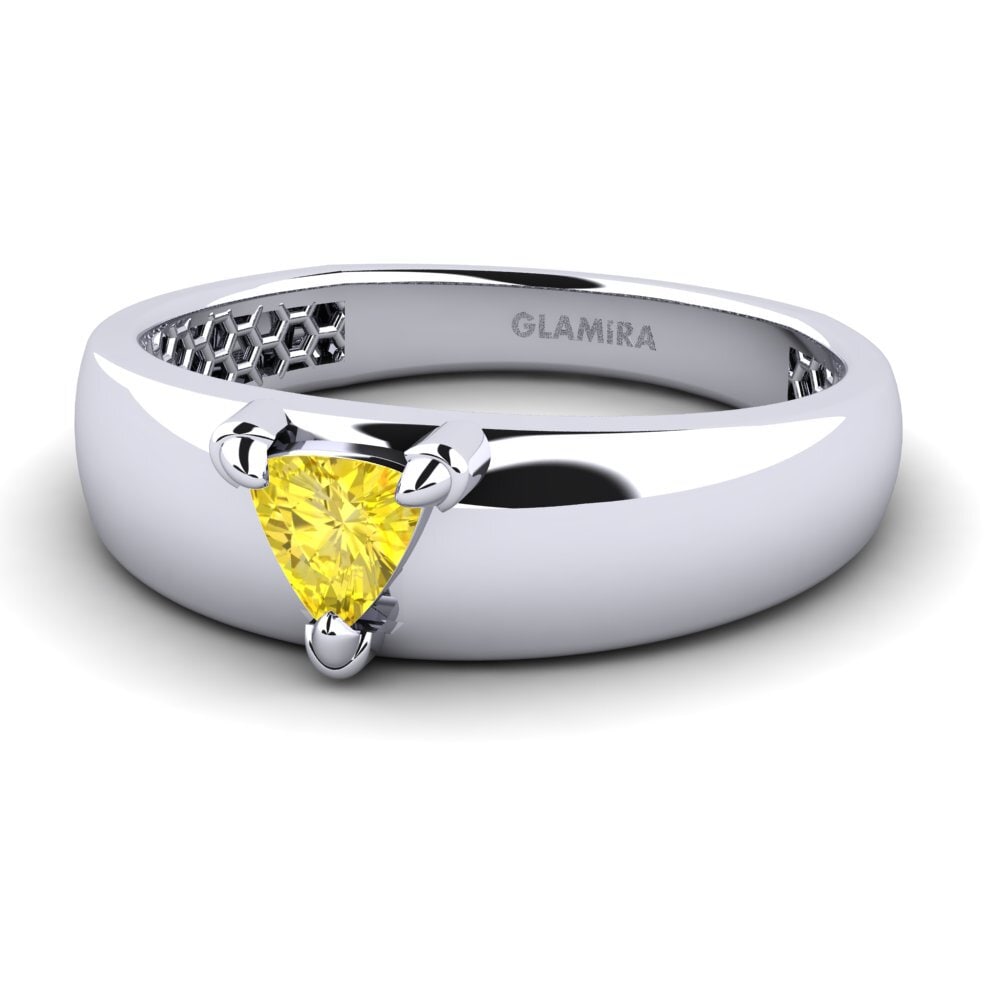 Yellow Sapphire Men's Ring Vacanza