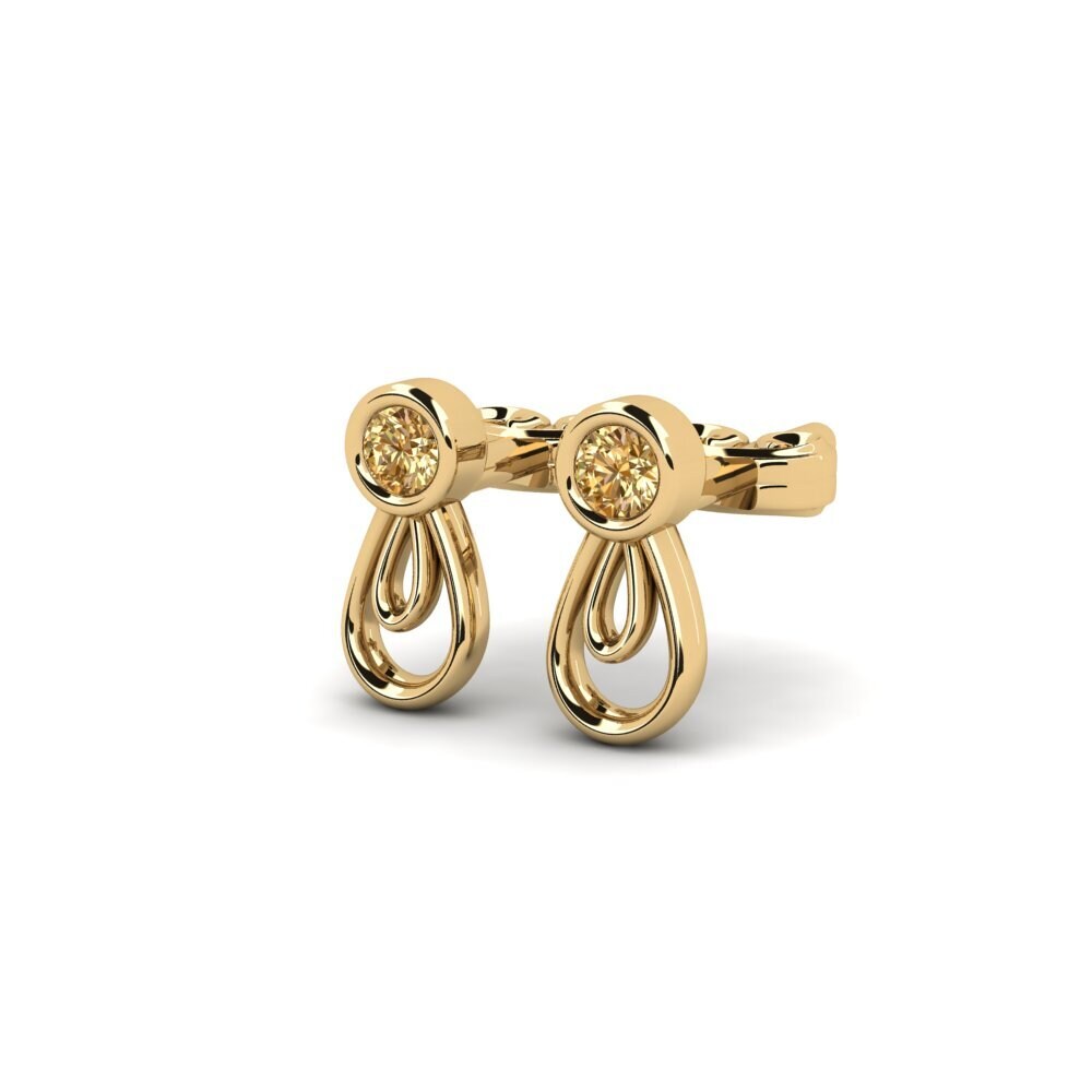 Diamant Brun Boucle d'oreille femme Vagab