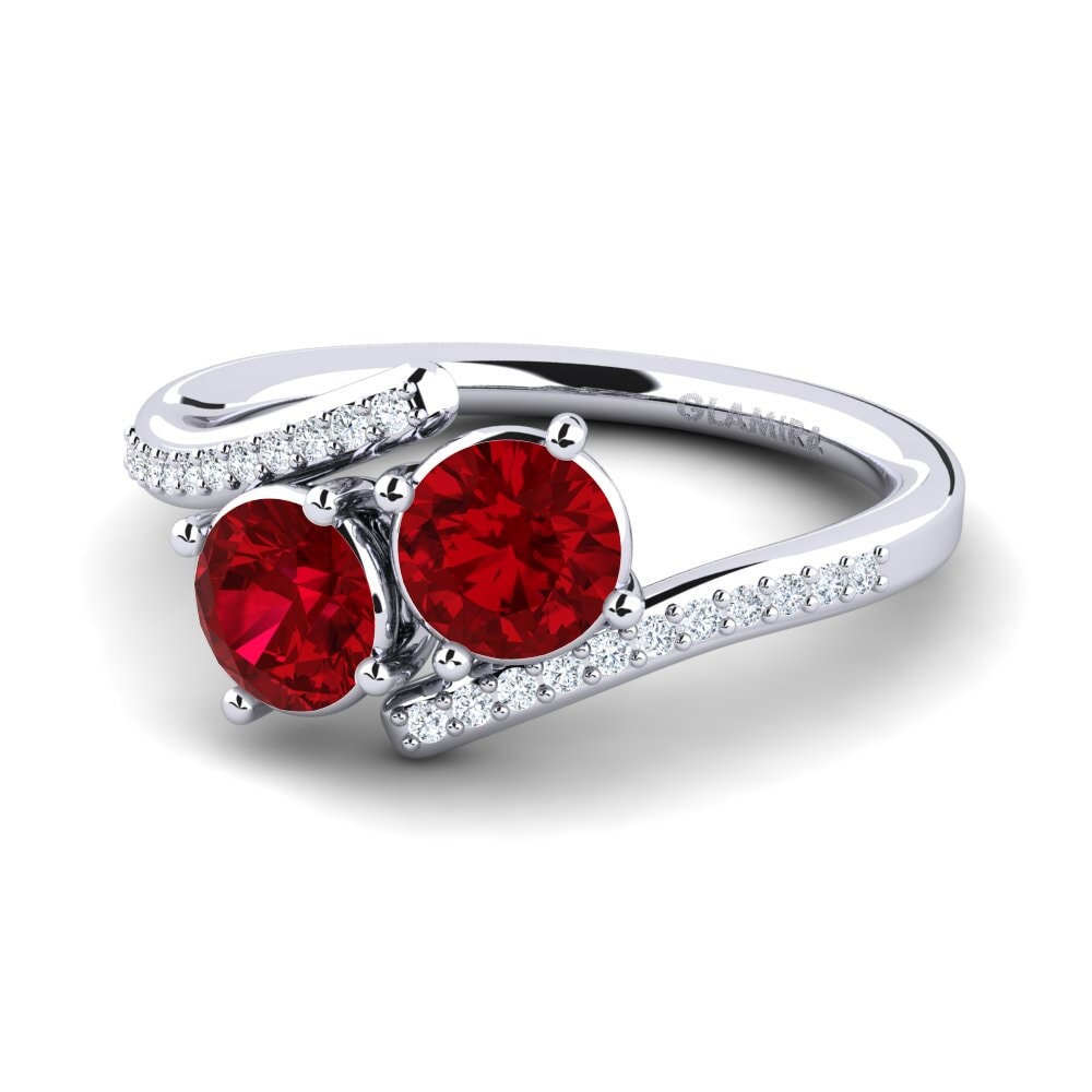 Red Zirconia Ring Valeska