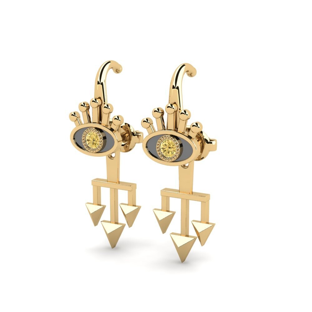 Yellow Diamond Women's Earring Valleonin