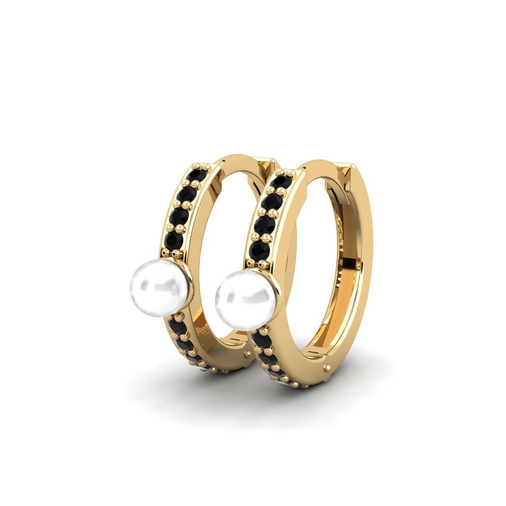 Schwarzer Onyx Damen ohrring Valyu