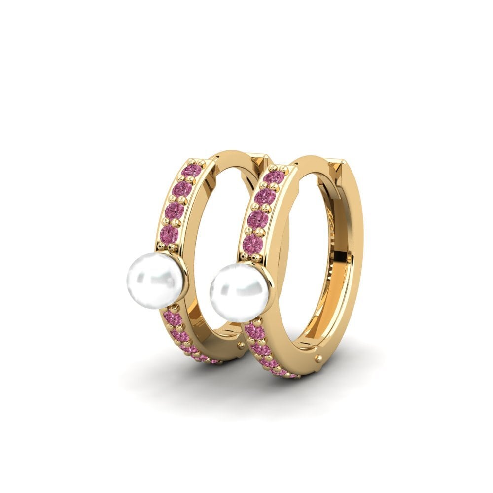 Đá Rhodolite Bông tai nữ Valyu