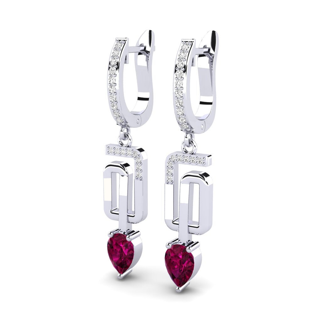 Granate Rhodolite Pendiente de mujer Vana