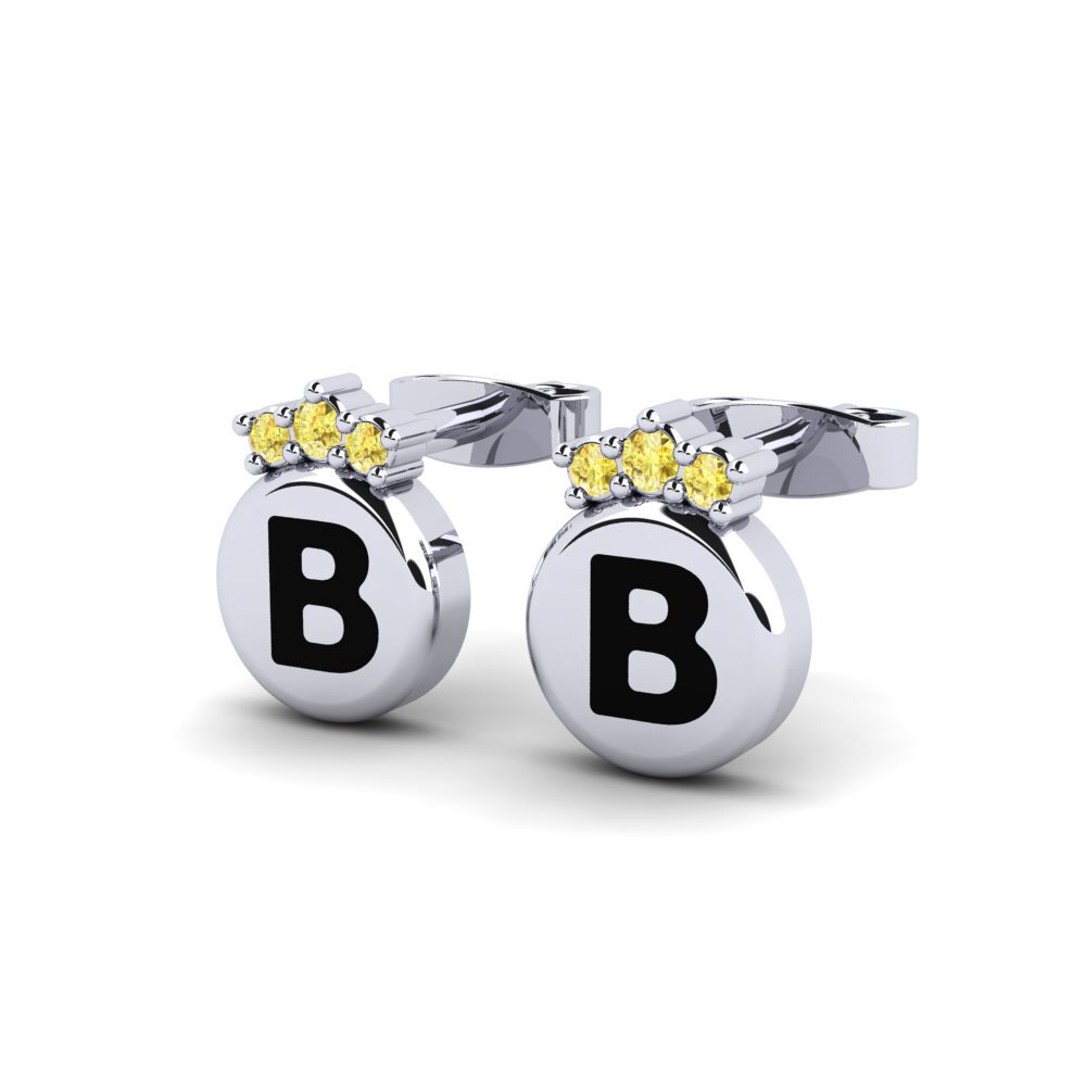 Yellow Sapphire Women's Earring Vanita B