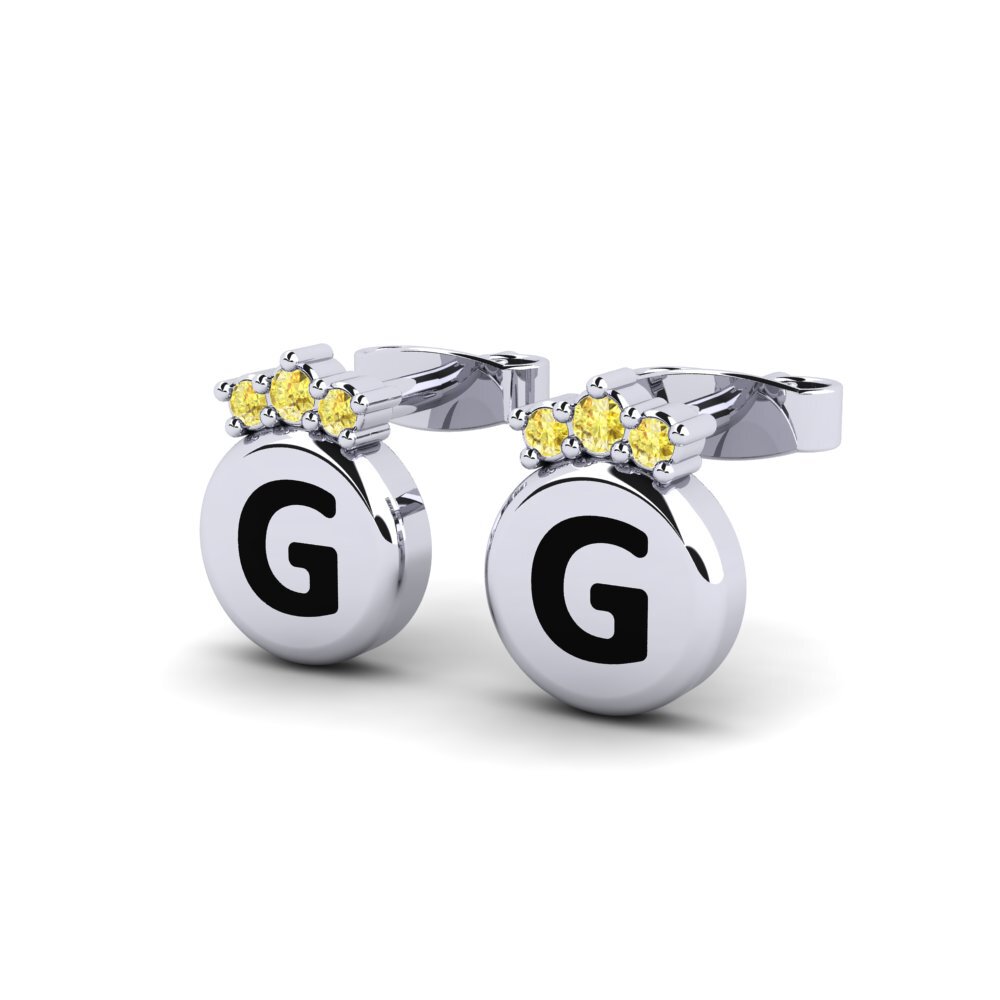 Yellow Sapphire Women's Earring Vanita G