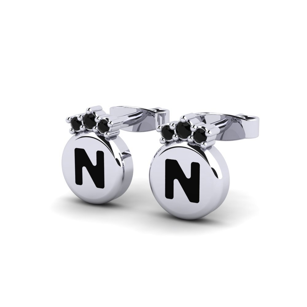 Diamante Negro Pendiente de mujer Vanita N