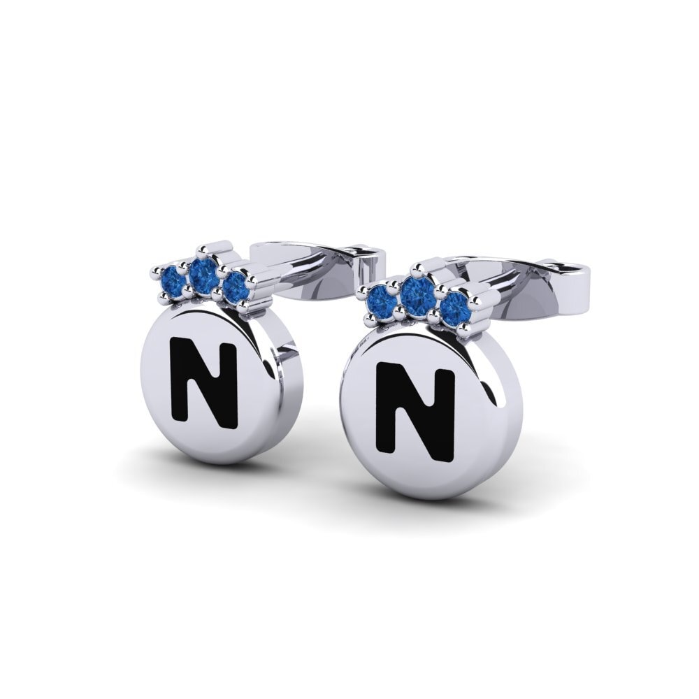 Dark Blue Zirconia Women's Earring Vanita N