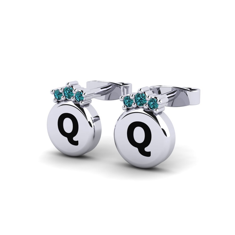 Blue Diamond Women's Earring Vanita Q