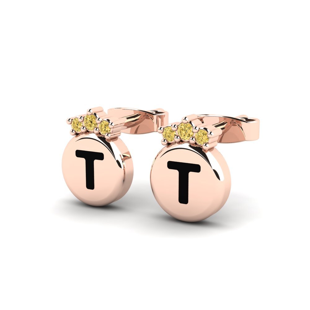 Yellow Diamond Women's Earring Vanita T