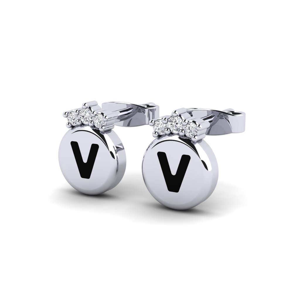 950 Platina Dames Oorbellen Vanita V