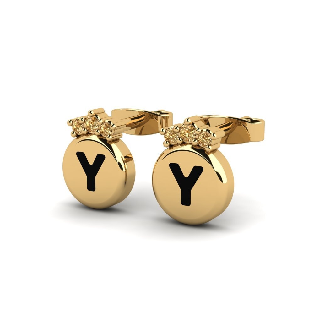 Brown Diamond Women's Earring Vanita Y