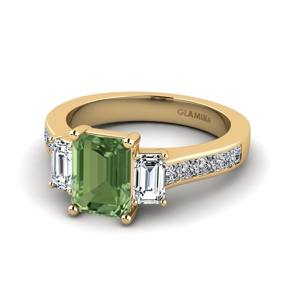 Green Sapphire Engagement Ring Vapha