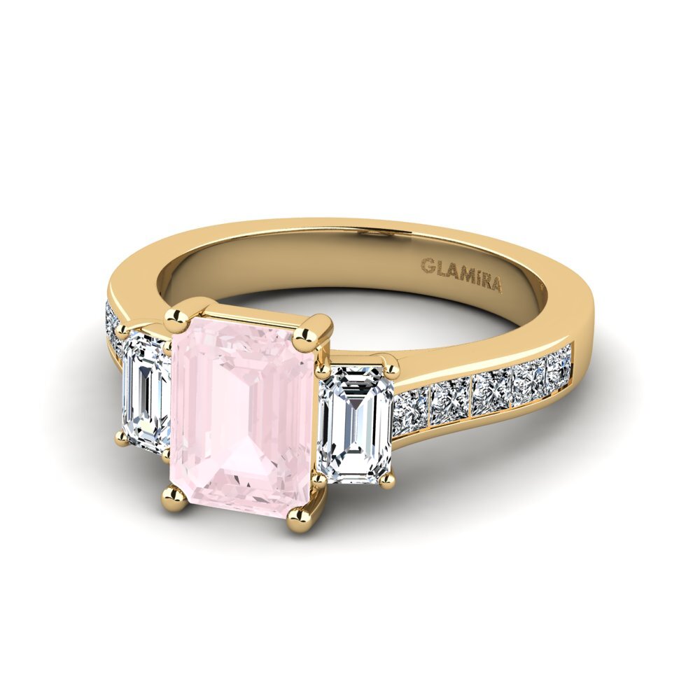 Rose Quartz Engagement Ring Vapha