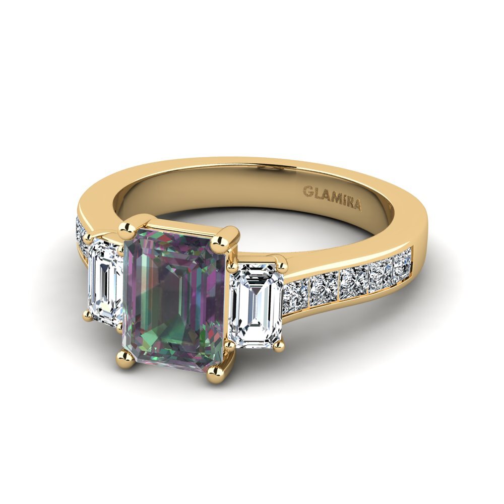 Mystic Topaz Engagement Ring Vapha