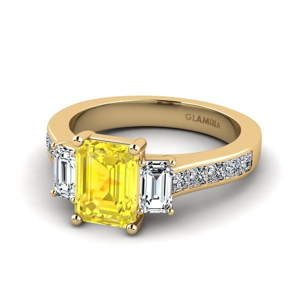 Yellow Sapphire Engagement Ring Vapha