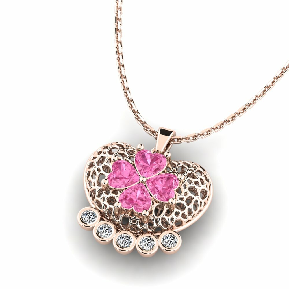Pink Sapphire Women's Pendant Varela