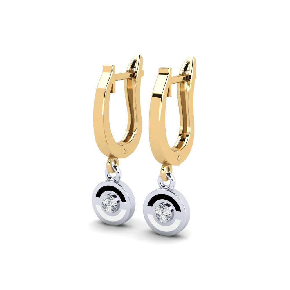 14ct Yellow & White Gold Women's Earring Varenna