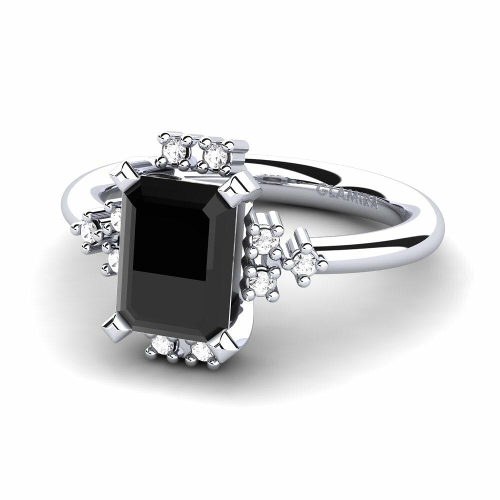 Black Diamond Engagement Ring Varese