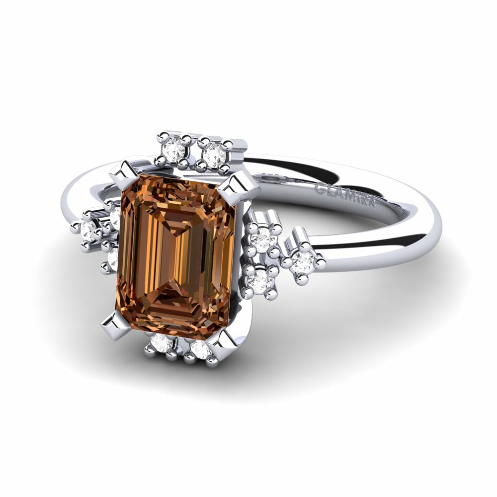 Brown Diamond Engagement Ring Varese